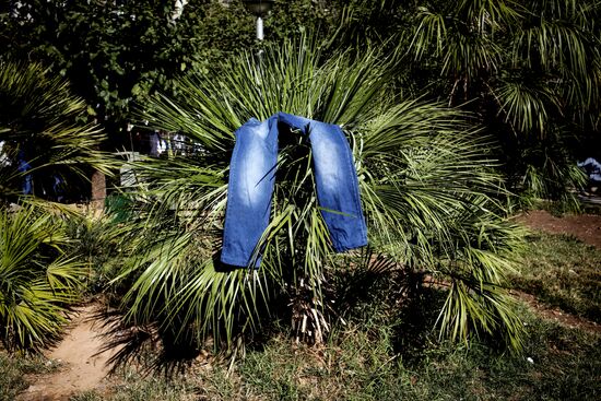 Mideastern refugees in Athens
