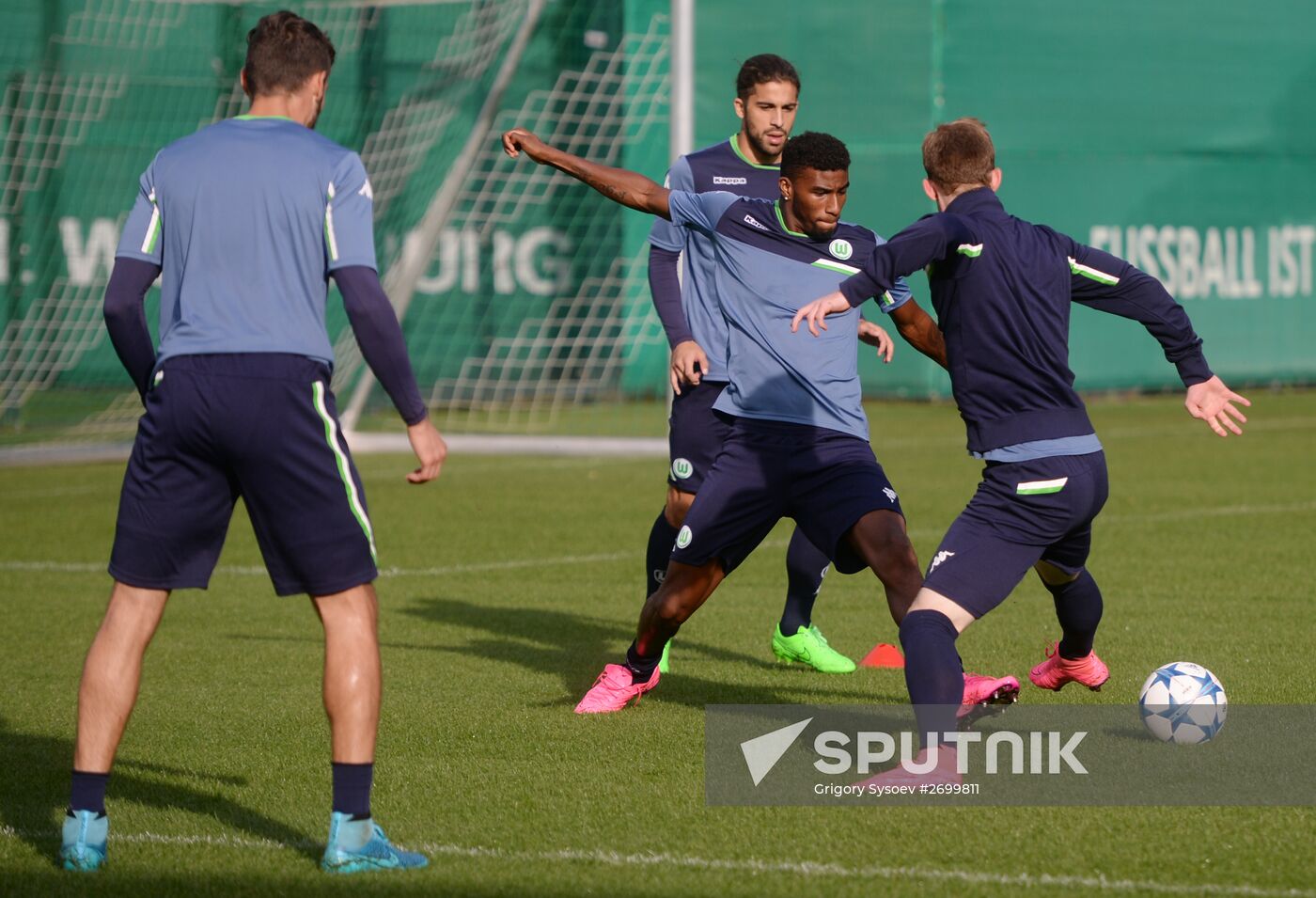 UEFA Champions League. VfL Wolfsburg training