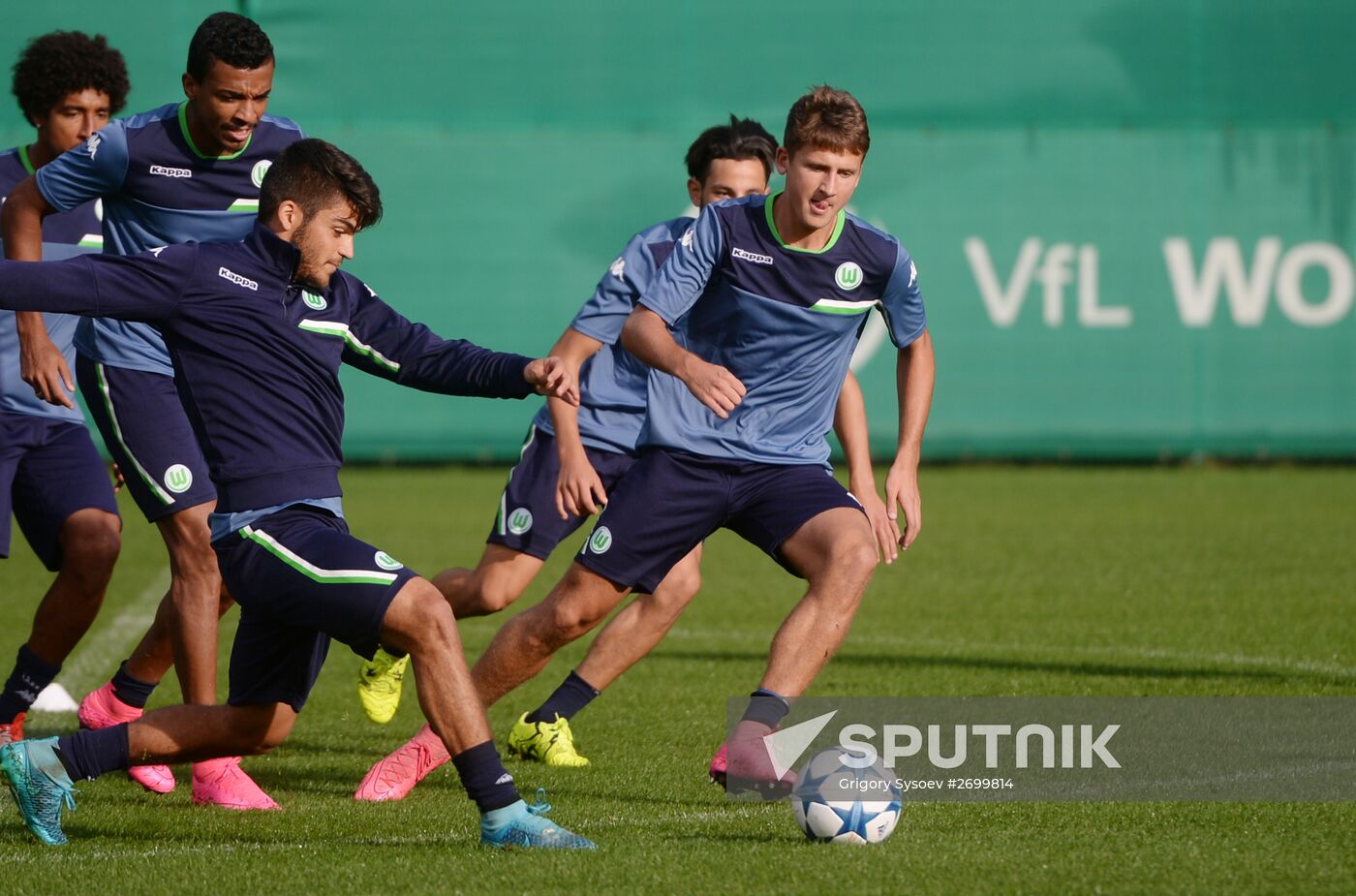 UEFA Champions League. VfL Wolfsburg training