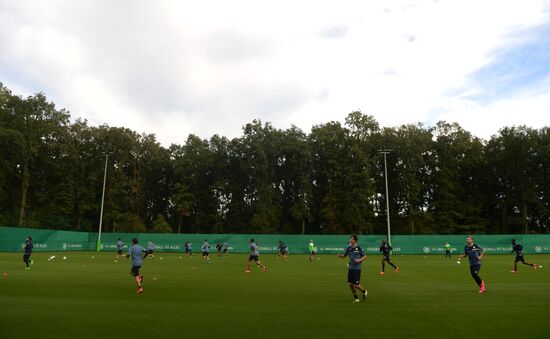UEFA Champions League. VfL Wolfsburg training