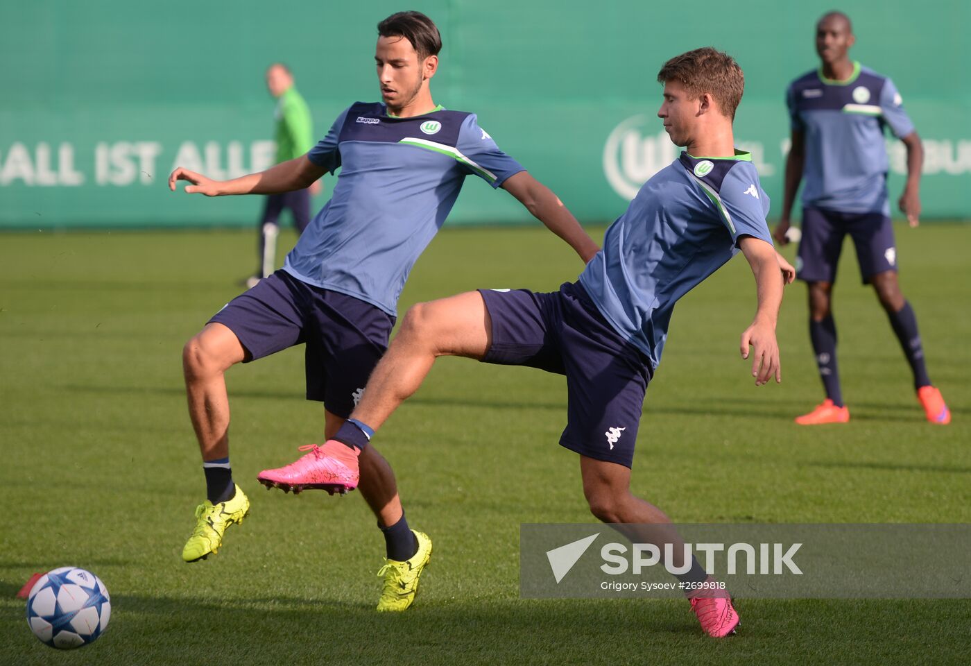 UEFA Champions League. VfL Wolfsburg training