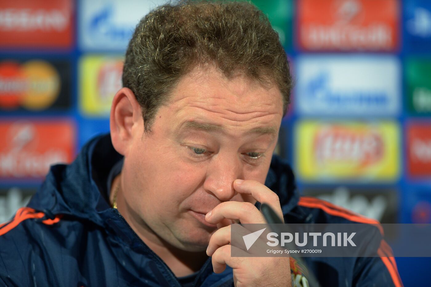 Football. UEFA Champions League. PFC CSKA training session