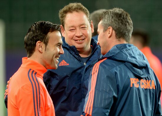Football. UEFA Champions League. PFC CSKA training session