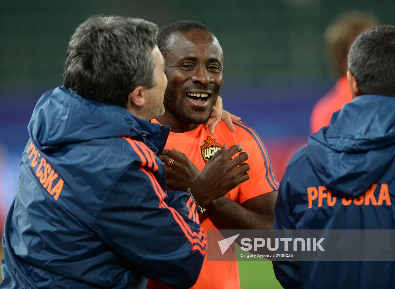 Football. UEFA Champions League. PFC CSKA training session