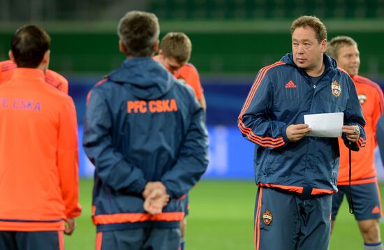 Football. UEFA Champions League. PFC CSKA training session