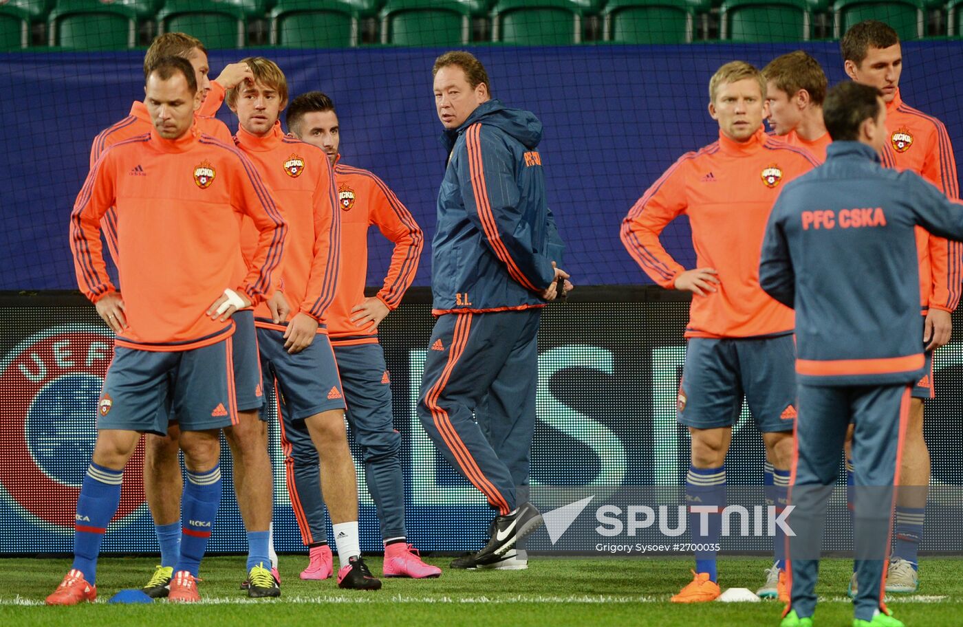 Football. UEFA Champions League. PFC CSKA training session