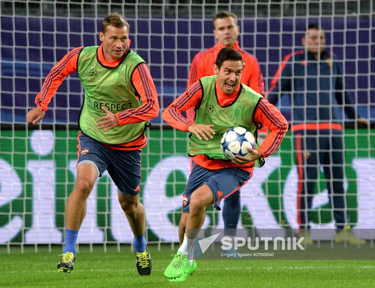 Football. UEFA Champions League. PFC CSKA training session
