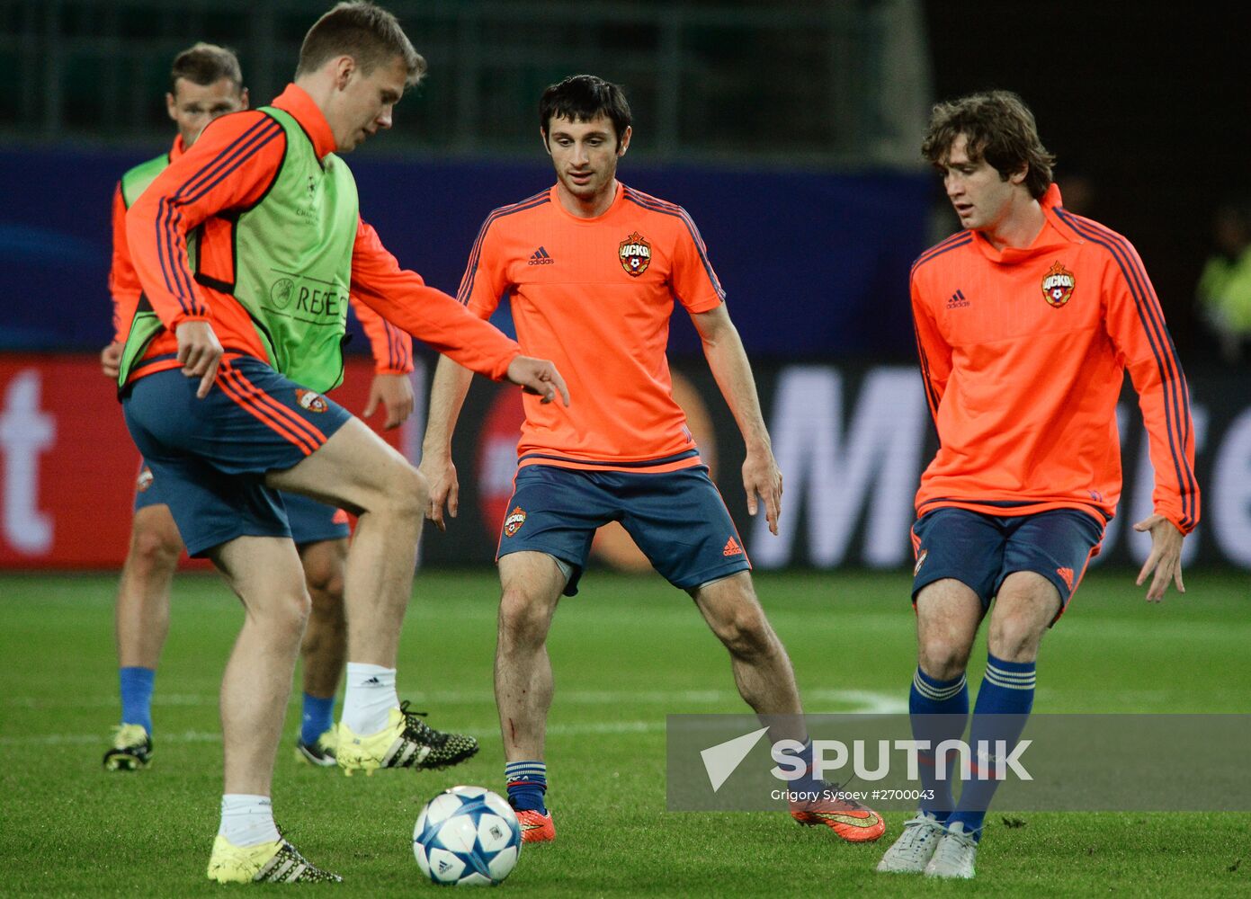 Football. UEFA Champions League. PFC CSKA training session
