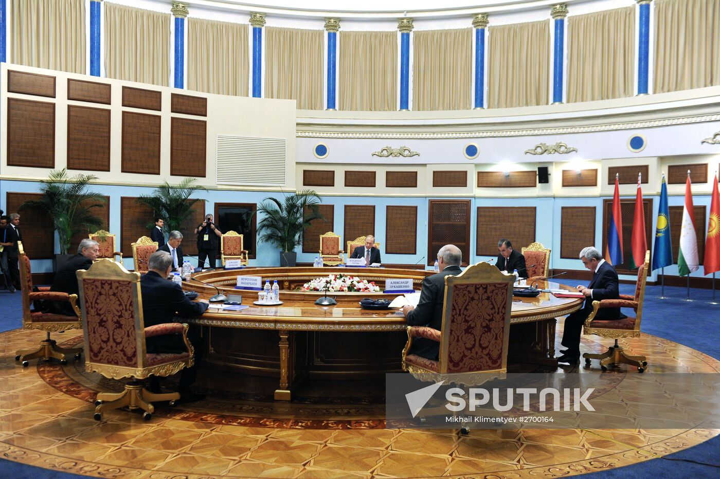 Russian President Vladimir Putin attends Collective Security Treaty Organization summit in Tajikistan