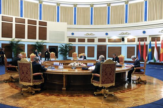 Russian President Vladimir Putin attends Collective Security Treaty Organization summit in Tajikistan