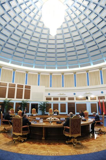 Russian President Vladimir Putin attends Collective Security Treaty Organization summit in Tajikistan