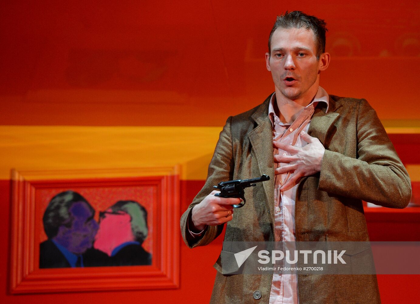 Final rehearsal of play "Suicide" at Yermolova Theater