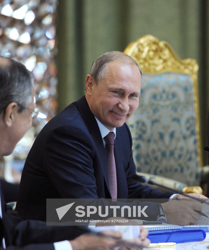 Russian President Vladimir Putin attends Collective Security Treaty Organization summit in Tajikistan