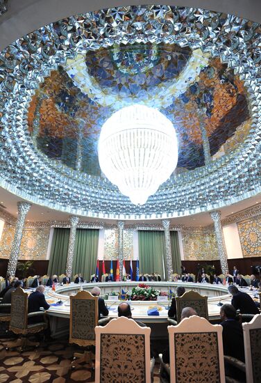 Russian President Vladimir Putin attends Collective Security Treaty Organization summit in Tajikistan
