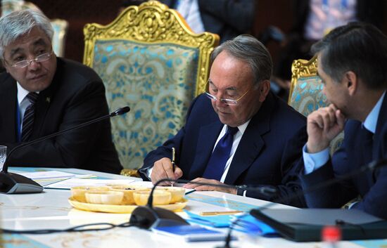 Russian President Vladimir Putin attends Collective Security Treaty Organization summit in Tajikistan