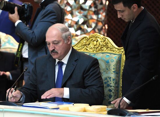 Russian President Vladimir Putin attends Collective Security Treaty Organization summit in Tajikistan
