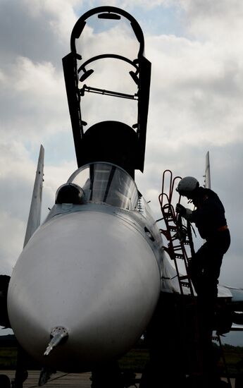Tactical air force exercise in Russia's Primorye Territory