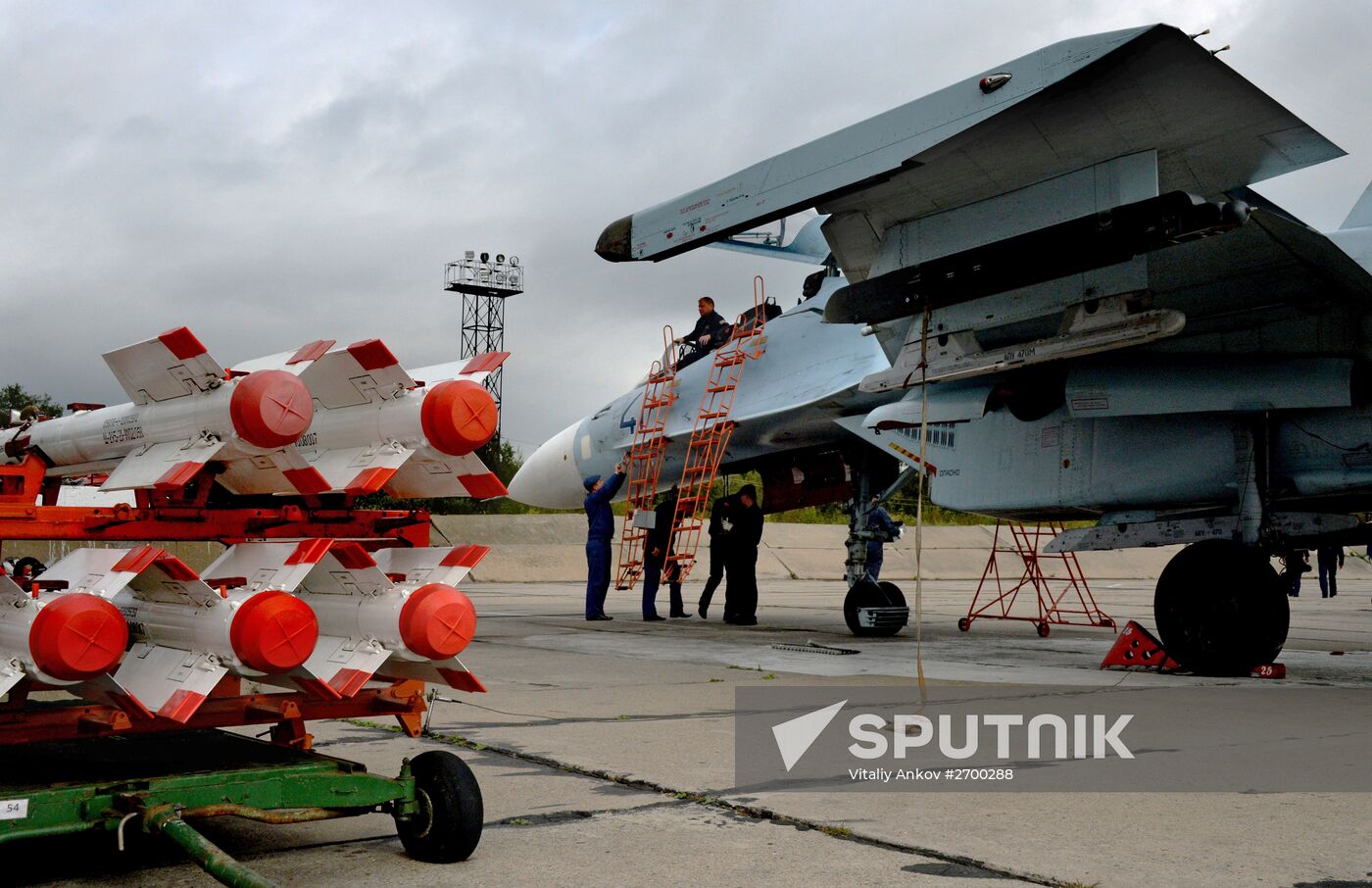 Tactical air force exercise in Russia's Primorye Territory