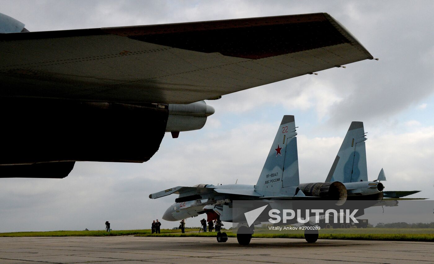 Tactical air force exercise in Russia's Primorye Territory