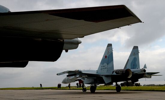 Tactical air force exercise in Russia's Primorye Territory