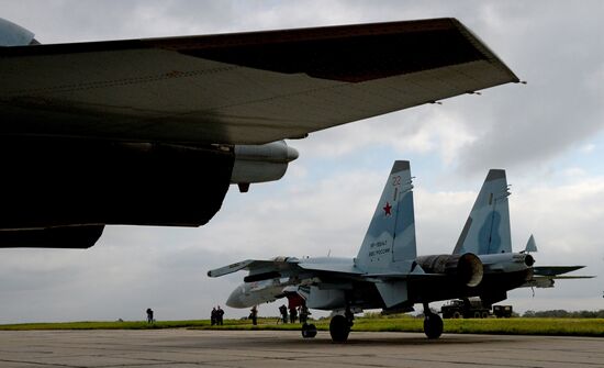 Tactical air force exercise in Russia's Primorye Territory