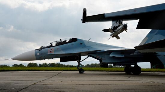 Tactical air force exercise in Russia's Primorye Territory