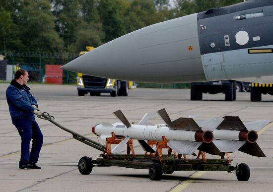 Tactical air force exercise in Russia's Primorye Territory