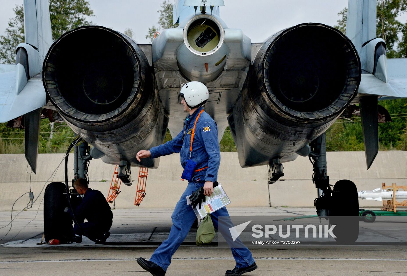 Tactical air force exercise in Russia's Primorye Territory