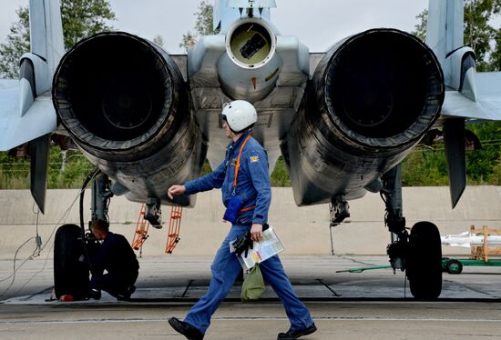 Tactical air force exercise in Russia's Primorye Territory