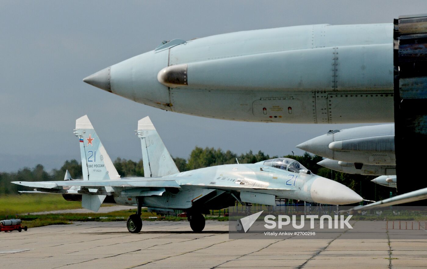 Tactical air force exercise in Russia's Primorye Territory