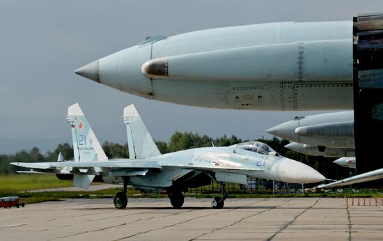 Tactical air force exercise in Russia's Primorye Territory