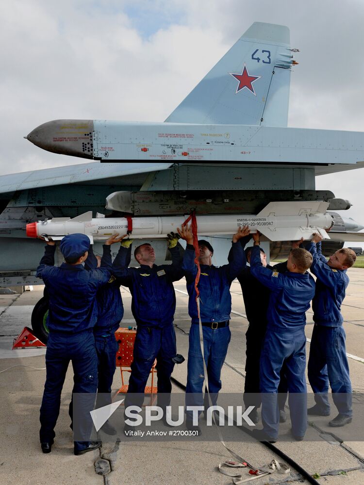 Tactical air force exercise in Russia's Primorye Territory