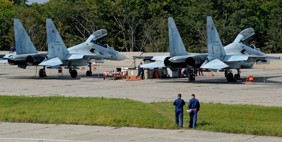 Tactical flight training in Primorye Territory