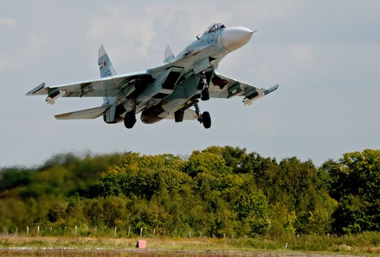 Tactical air force exercise in Russia's Primorye Territory