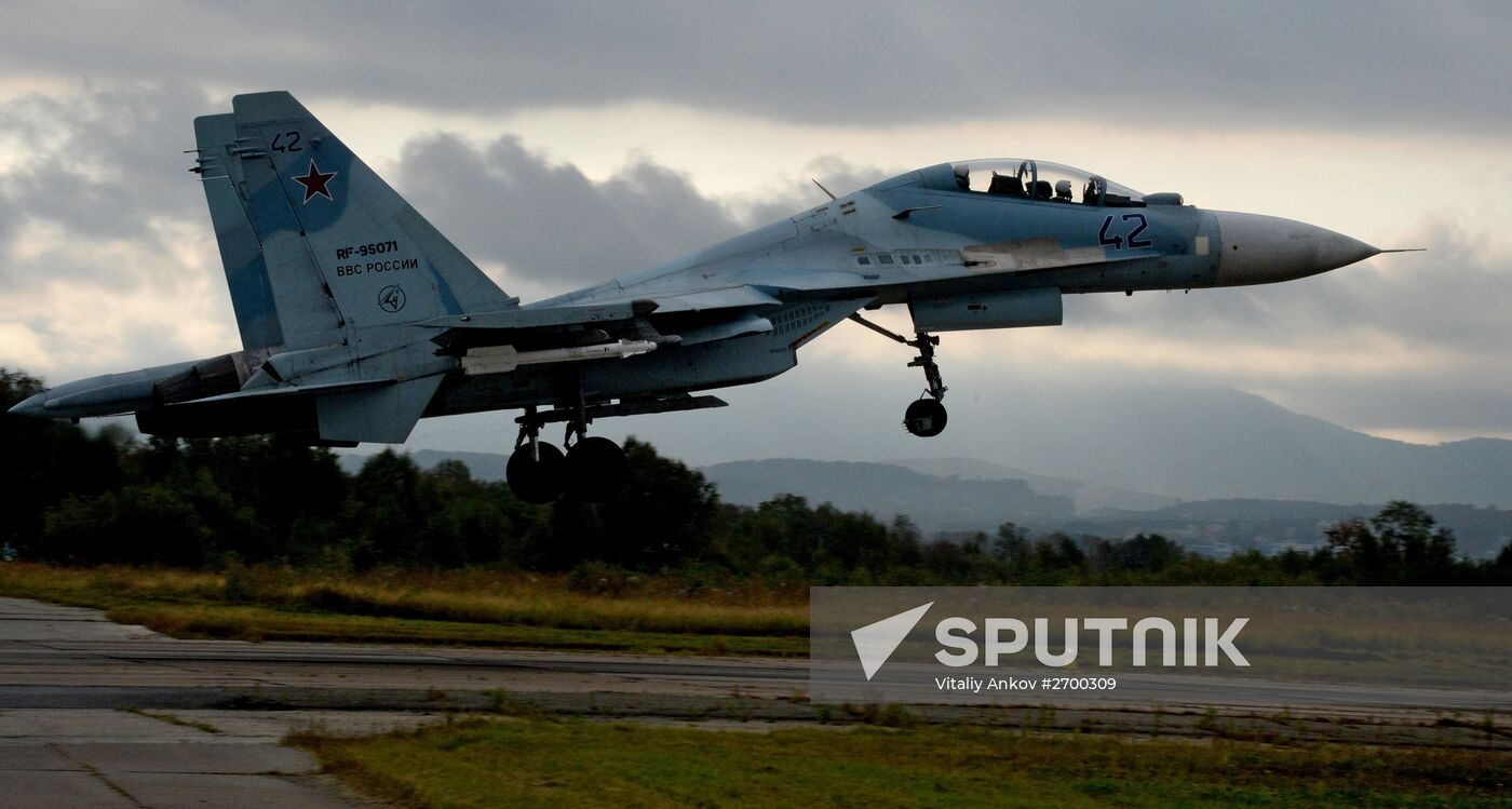 Tactical flight training in Primorye Territory