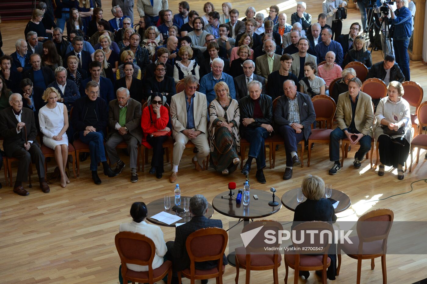 Meeting of Mossovet Theater actors