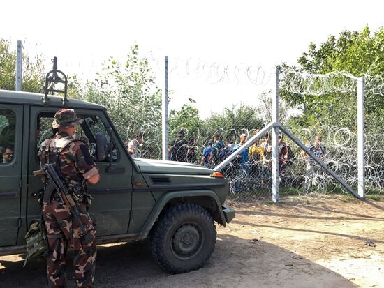 Situation on Hungarian-Serbian border