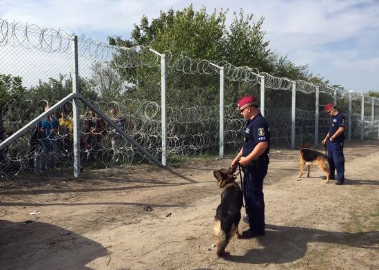Situation on Hungarian-Serbian border