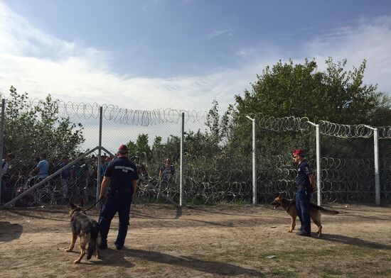 Situation on Hungarian-Serbian border