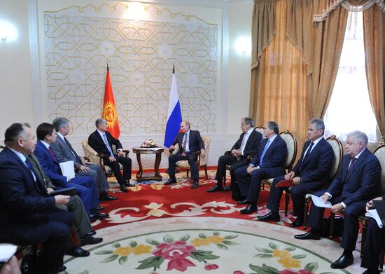 Russian President Vladimir Putin attends Collective Security Treaty Organization summit in Tajikistan
