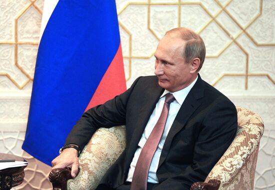 Russian President Vladimir Putin attends Collective Security Treaty Organization summit in Tajikistan