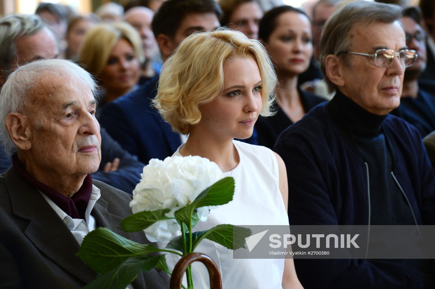 Meeting of Mossovet Theater actors