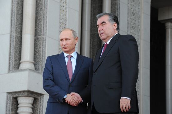 Russian President Vladimir Putin attends Collective Security Treaty Organization summit in Tajikistan