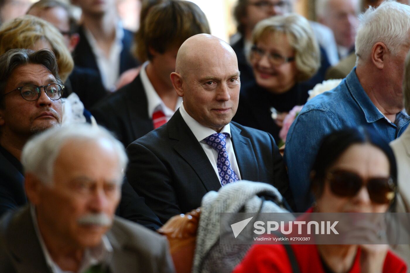 Meeting of Mossovet Theater actors