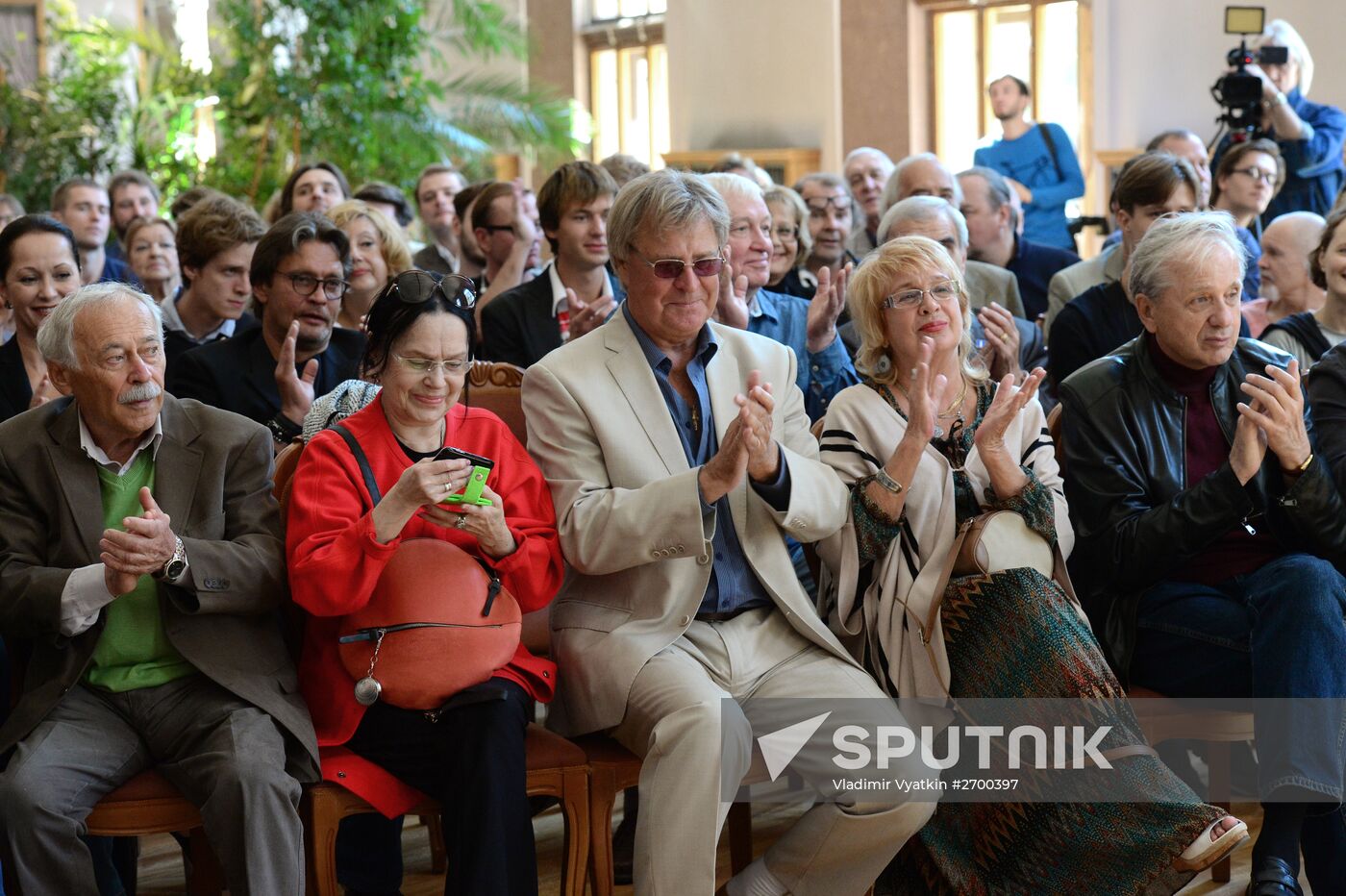 Meeting of Mossovet Theater actors