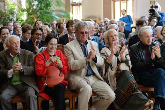 Meeting of Mossovet Theater actors