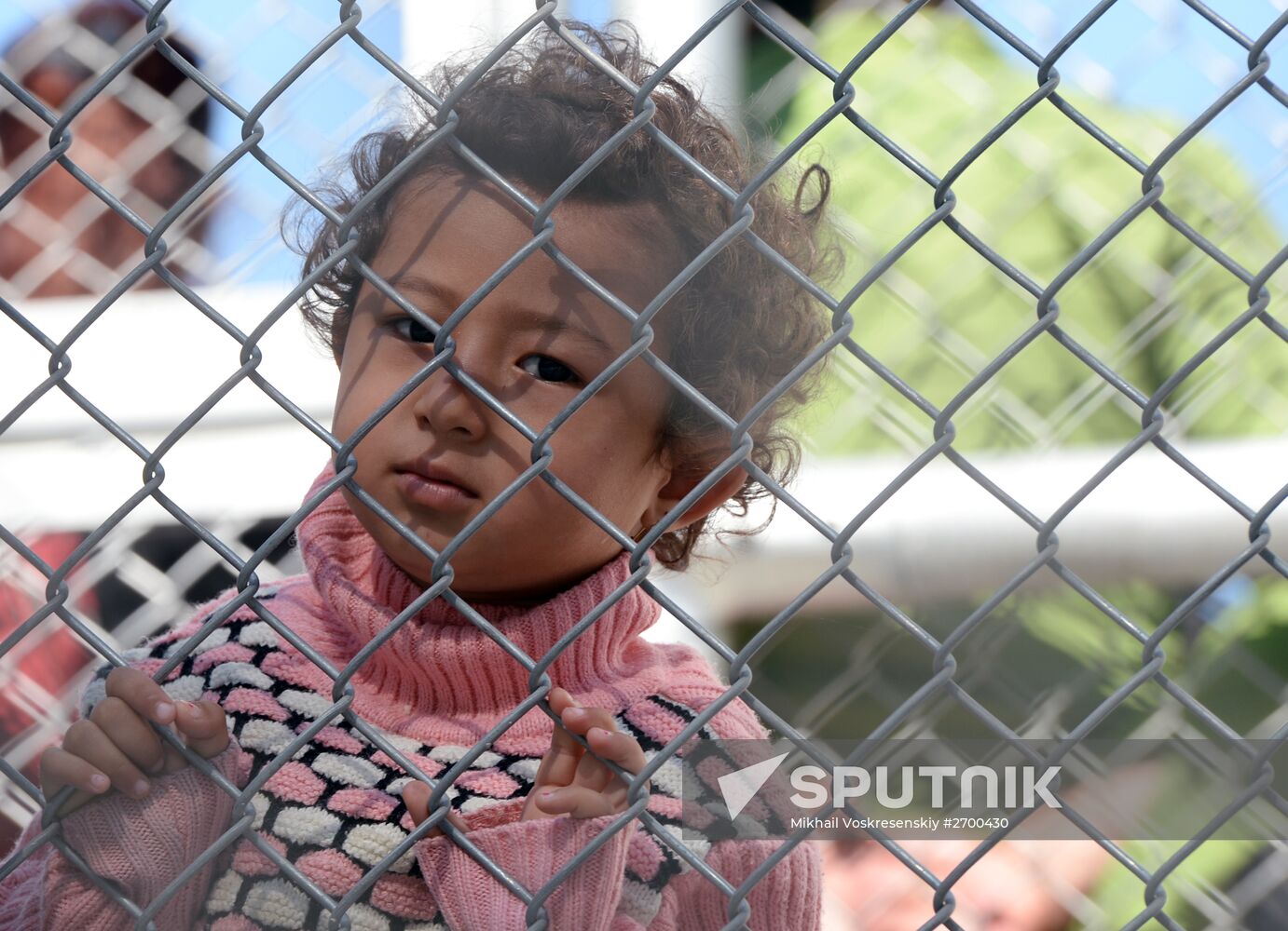 Refugee camp on Greek island of Lesbos