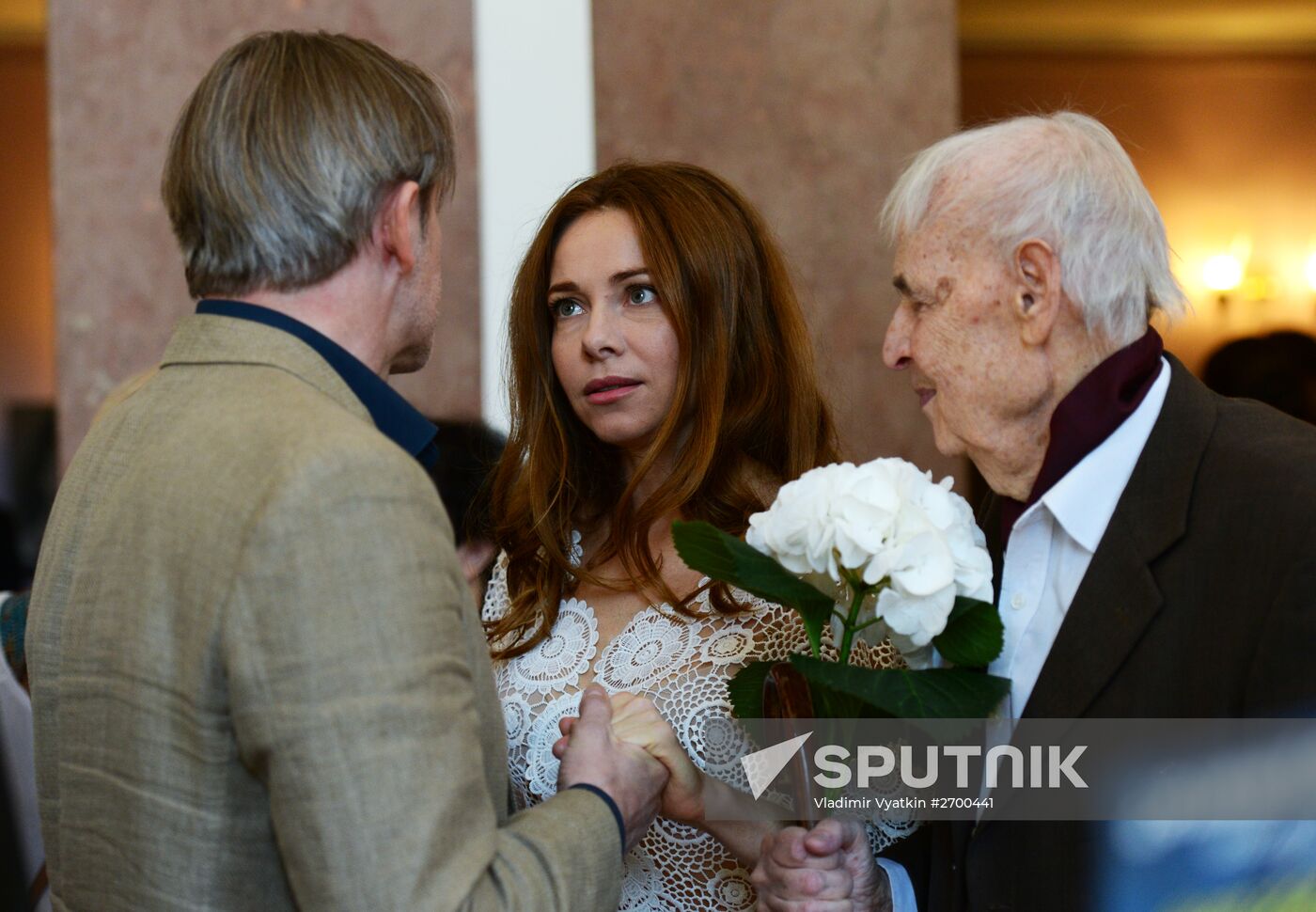 Meeting of Mossovet Theater actors