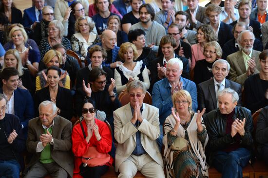 Meeting of Mossovet Theater actors