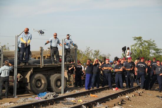 Situation on Hungarian-Serbian border